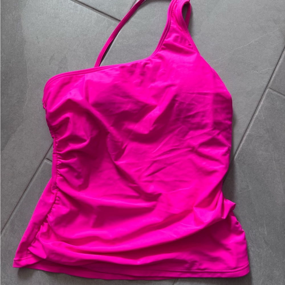 Vibrant Pink One-Shoulder Top